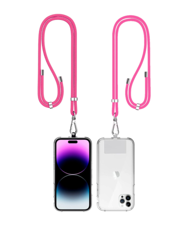 Mobile Phone Straps with Card Holder - PINK (Only Ground Shipping)