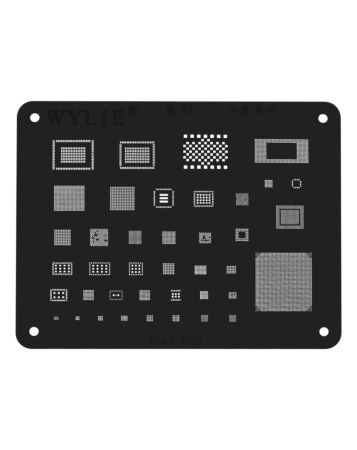 WYLIE WL-81 CPU BGA Reballing Stencil for iPad Pro 9.7 / 10.5 / 11 / 12.9 (Black)