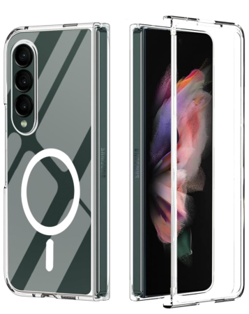 Galaxy Z Fold 3 Wireless Charging Case - CLEAR (Full Bottom Close) (Only Ground Shipping)
