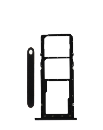 Purchase the Single Sim Card Tray for the Galaxy A01 A015 2019 in Black.