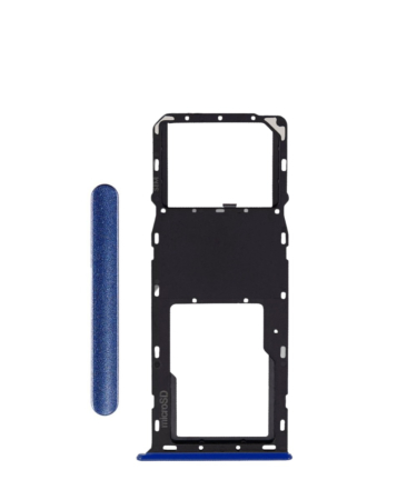 Purchase the blue Single Sim Card Tray for Galaxy A03S A037U 2021.