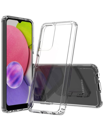 Galaxy A03s Hybrid Case with Air Cushion Technology - CLEAR (Only Ground Shipping)