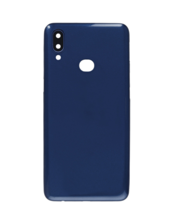 Back Glass with Camera Lens and Adhesive for Galaxy A10S (A107 / 2019) (NO LOGO) (BLUE)