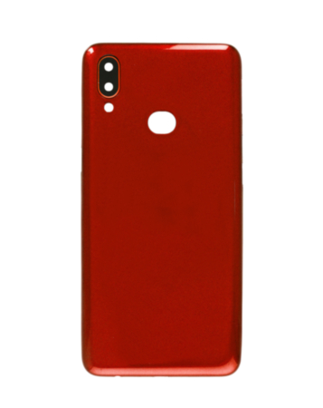 Back Glass with Camera Lens and Adhesive for Galaxy A10S (A107 / 2019) (NO LOGO) (RED)