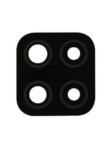 Order the back camera lens with adhesive for Galaxy A12 A125 2020 glass only black.
