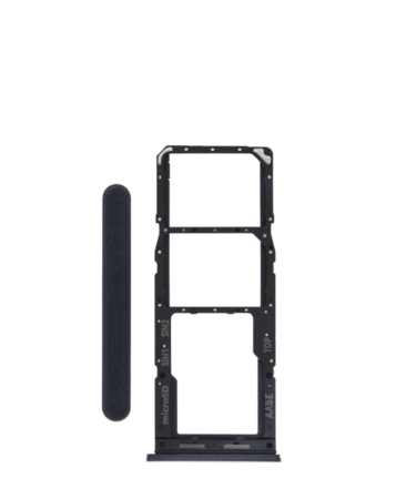 Buy the dual SIM card tray for Galaxy A12 A125 2020 in black.
