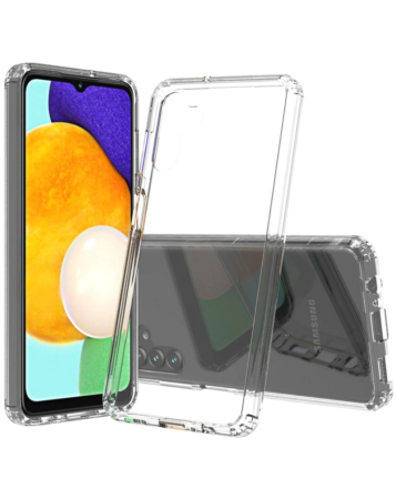 Galaxy A13 Hybrid Case with Air Cushion Technology - CLEAR (Only Ground Shipping)