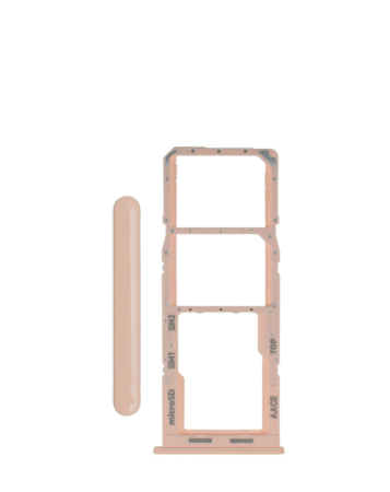 Order the dual sim card tray for Galaxy A13 A135 2022 peach.
