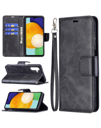 Galaxy A15 Leather Wallet Case with Card Slot - BLACK (Only Ground Shipping)