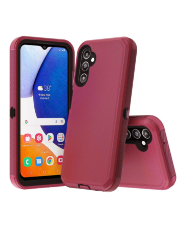 Heavy Duty Case for Galaxy A15 (RED & BLACK) (Only Ground Shipping)
