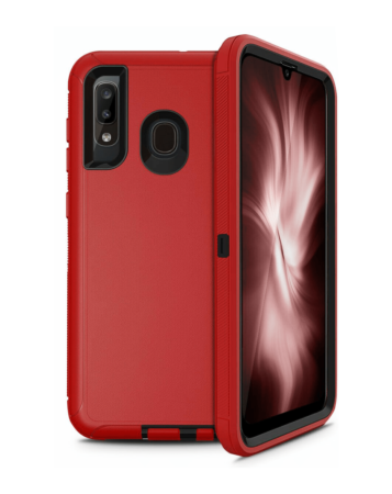 Heavy Duty Case for Galaxy A50s / A50 / A30s / A30 / A20 (RED & BLACK) (Only Ground Shipping)