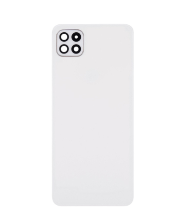 Buy the White Back Glass without Logo for Galaxy A22 5G A226 2021.
