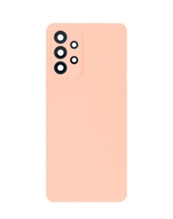 Back Glass with Camera Lens and Adhesive for Galaxy A33 5G (A336 / 2022) (NO LOGO) (PEACH)
