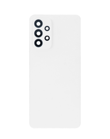 Back Glass with Camera Lens and Adhesive for Galaxy A33 5G (A336 / 2022) (NO LOGO) (WHITE)