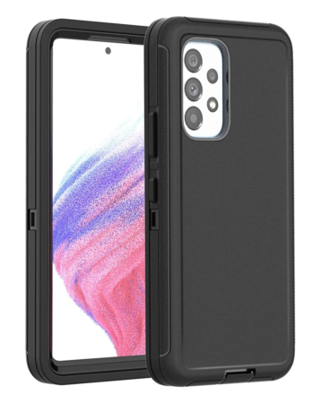 Heavy Duty Case for Galaxy A52 (BLACK) (Only Ground Shipping)
