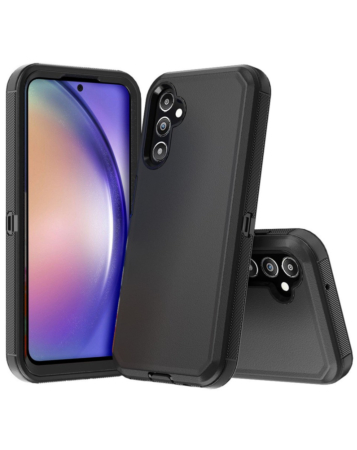 Heavy Duty Case for Galaxy A03S (BLACK) (Only Ground Shipping)