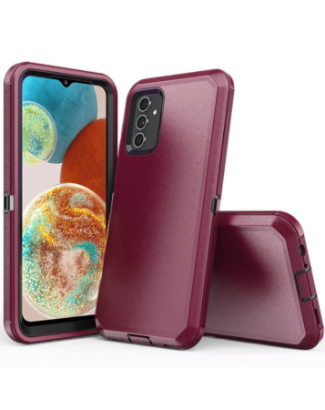 Heavy Duty Case for A54 5G (MAROON & BLACK) (Only Ground Shipping)