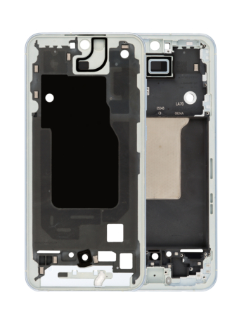 Purchase the mid-frame housing for the Galaxy A55 5G 2024 in Ice Blue, premium version.