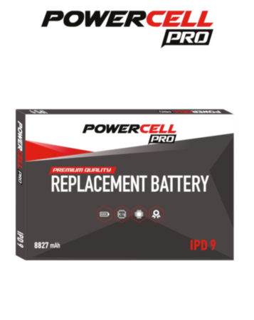 POWERCELL PRO Replacement Battery for iPad 9 / iPad 8 / iPad 7 / iPad 6 / iPad 5 / Air 1 (8827 mAh) (Only Ground Shipping)