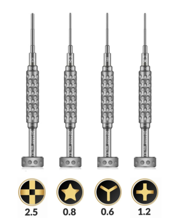 AMAOE 3D Precision Screwdriver Aluminum - 4 Pcs Set (Not Returnable) (Only Ground Shipping)