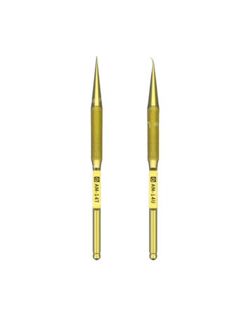 AMAOE AM-14T / 14U High Hardness Anti-magnetic Titanium Alloy Tweezers / Straight and Curved Head