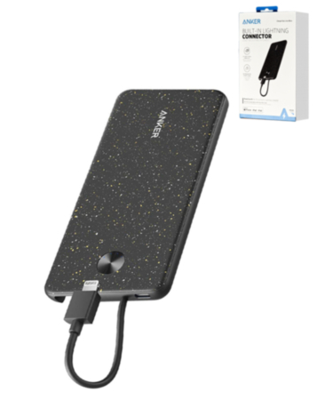 Anker Powercore III with Built-in Lightning Connector (BLACK) (5000 mAh) (Only Ground Shipping)