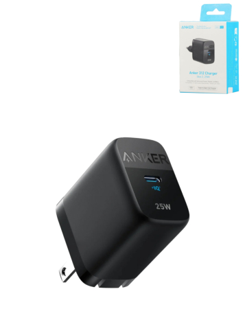 Anker Powerport 312 Ace USB-C Wall Adapter (25W) (BLACK) (Only Ground Shipping)