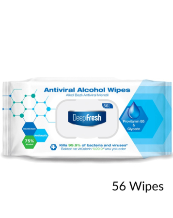 Antiviral u Alcohol Large Wipes (56 Wipes) (ONLY GROUND SHIPPING)