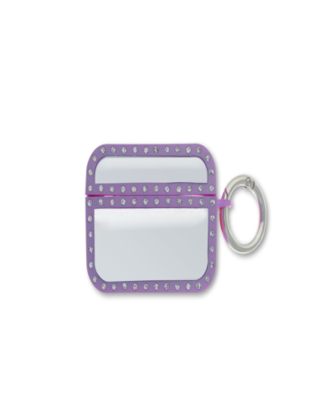 AirPods 1/2 Diamond and Mirror TPU Soft Case - PURPLE (Only Ground Shipping)
