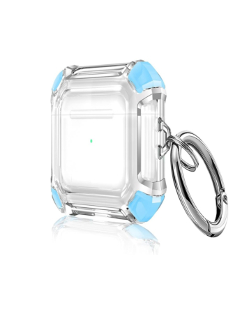 AirPods 1/2 Rugged Ring Shockproof Armor Case - BLUE (Only Ground Shipping)
