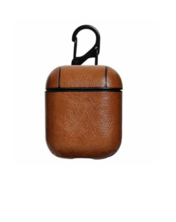 AirPods 1/2 Case (Luxury PU Leather Design) (BROWN) (Only Ground Shipping)