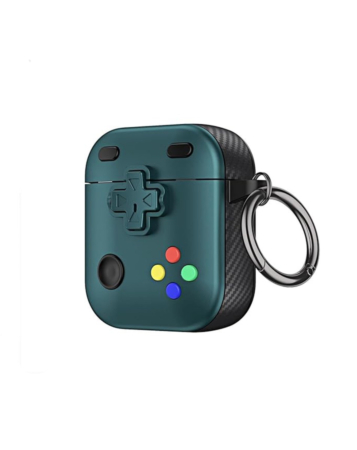 AirPods 1/2 Game Console Design TPU Case - GREEN (Only Ground Shipping)