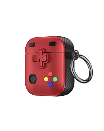 AirPods 1/2 Game Console Design TPU Case - RED (Only Ground Shipping)