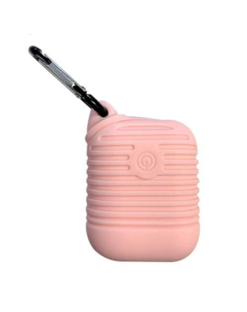 AirPods 1/2 Case with Anti - Lost Strap (PINK) (Only Ground Shipping)