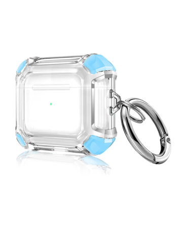 AirPods 3 Rugged Ring Shockproof Armor Case - BLUE (Only Ground Shipping)
