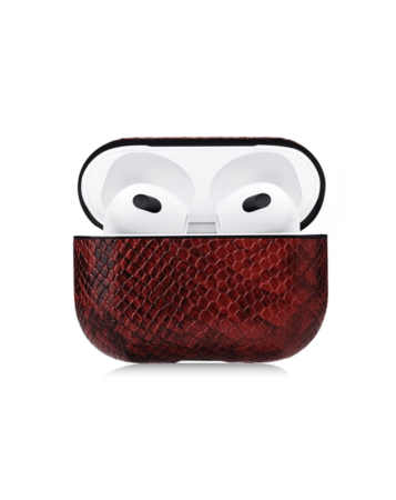 Snake Fashion Leather Case - Style 22 for AirPods 3 (Only Ground Shipping)