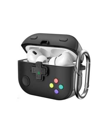 AirPods 4 Game Console Design TPU Case - BLACK (Only Ground Shipping)