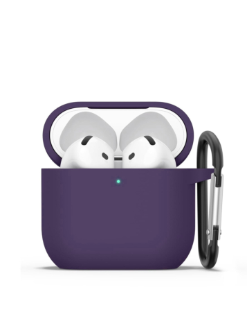 AirPods 4th Gen Silicone Case -DARK PURPLE (Only Ground Shipping)