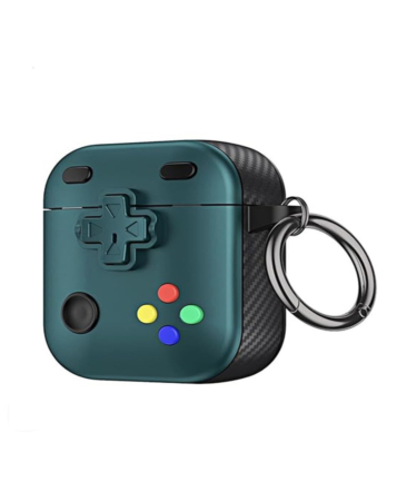 AirPods Pro (2nd Gen) Game Console Design TPU Case - GREEN (Only Ground Shipping)