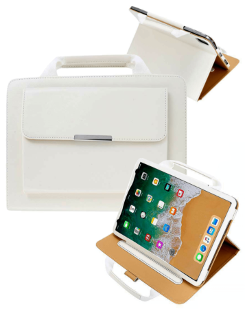 Smart Work Bag Style Case - WHITE for iPad 10.2" (7th / 8th / 9th) / Air 3 / Pro 10.5 (Only Ground Shipping)