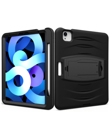 Shockproof Case with Pen Slot - BLACK for iPad Pro 12.9 (3rd / 4th / 5th / 6th) (Only Ground Shipping)