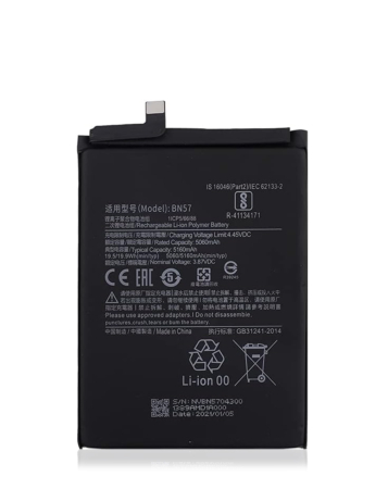Replacement Battery for Xiaomi Redmi Poco X3 (BN57) (Only Ground Shipping)