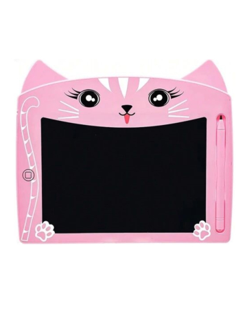 8.5" Kids Writing Doodle Pad - PINK CAT (Only Ground Shipping)