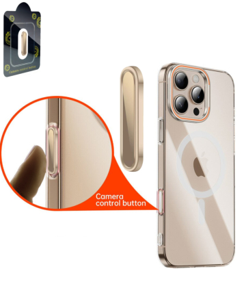 Shop the Camera Control Capture Buttons in Gold for the iPhone 16 Series.