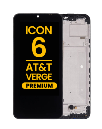 LCD Assembly with Frame for Cricket Icon 6 / AT&T Verge (SL219A) (Premium)