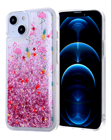 Liquid Quicksand Glitter Cover Case - Style 6 for iPhone 12 Pro Max (Only Ground Shipping)