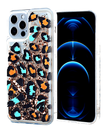 Liquid Quicksand Glitter Cover Case - Style 7 for iPhone 12 Pro Max (Only Ground Shipping)