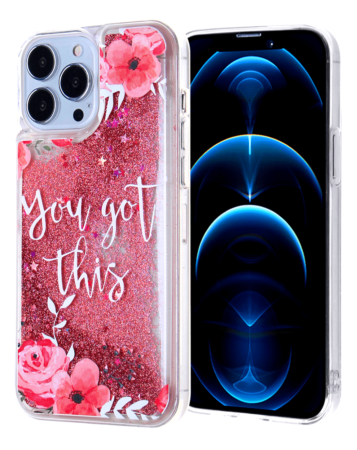 Liquid Quicksand Glitter Cover Case - L12 for iPhone 12 Pro Max (Only Ground Shipping)