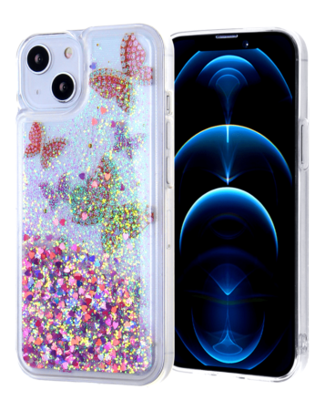 Liquid Quicksand Glitter Cover Case - M1 for iPhone 12 Pro Max (Only Ground Shipping)