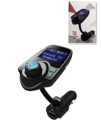 T10 Bluetooth Car Kit Wireless FM Transmitter USB Charger Audio MP3 Player (Only Ground Shipping)